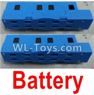 Wltoys Q626 Q626-B Parts-12-02 LI-Poli Battery(2pcs)-Blue,Wltoys Q626 Q626-B RC Quadcopter Drone Spare Parts Accessories,Wltoys Model Q626 Replacement Accessories